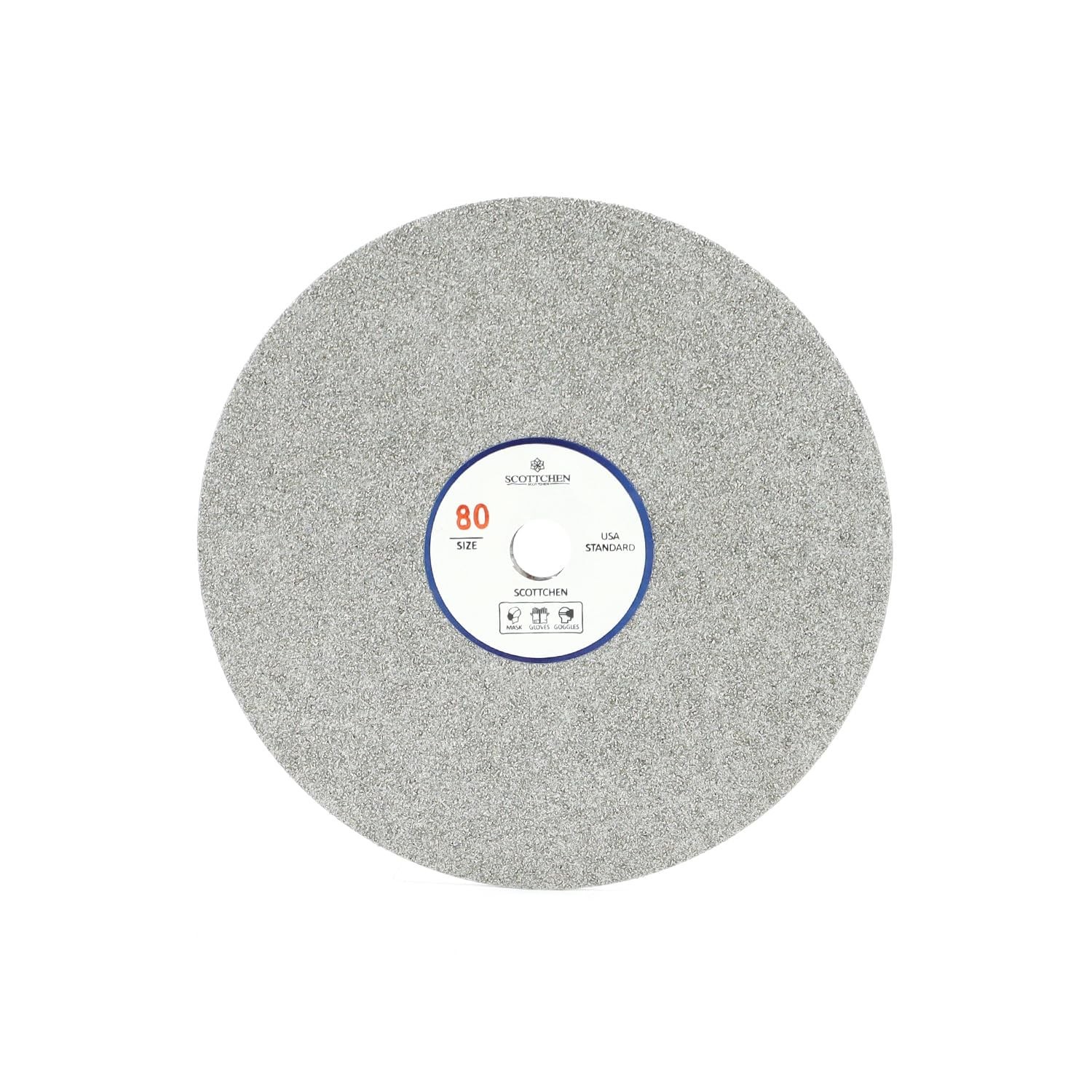 Professional 6″ Diamond Grinding Disc for Gem Faceting – 80 Grit, 1/2″ Arbor