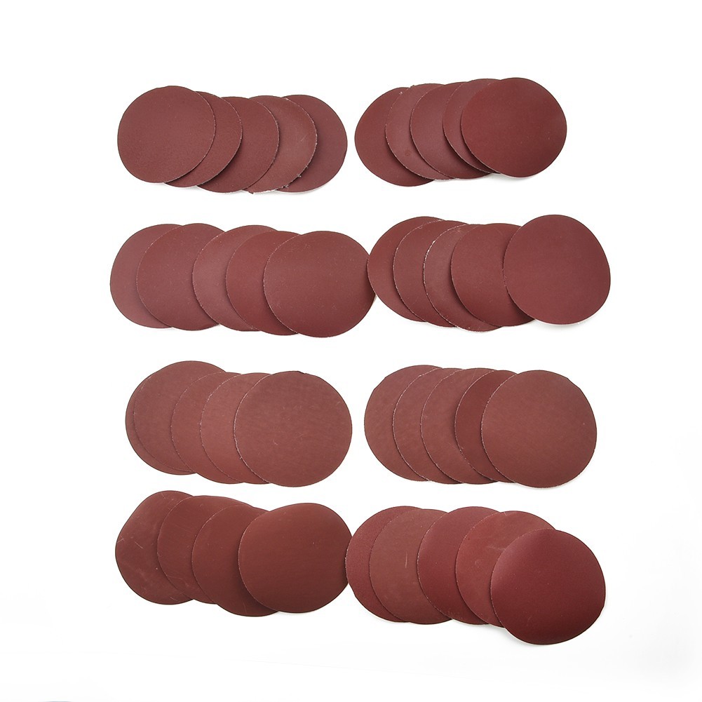 40pcs/Set Sandpapers 320/400/600 /800/1000/1200/1500/2000Grit 75mm-80mm Kit