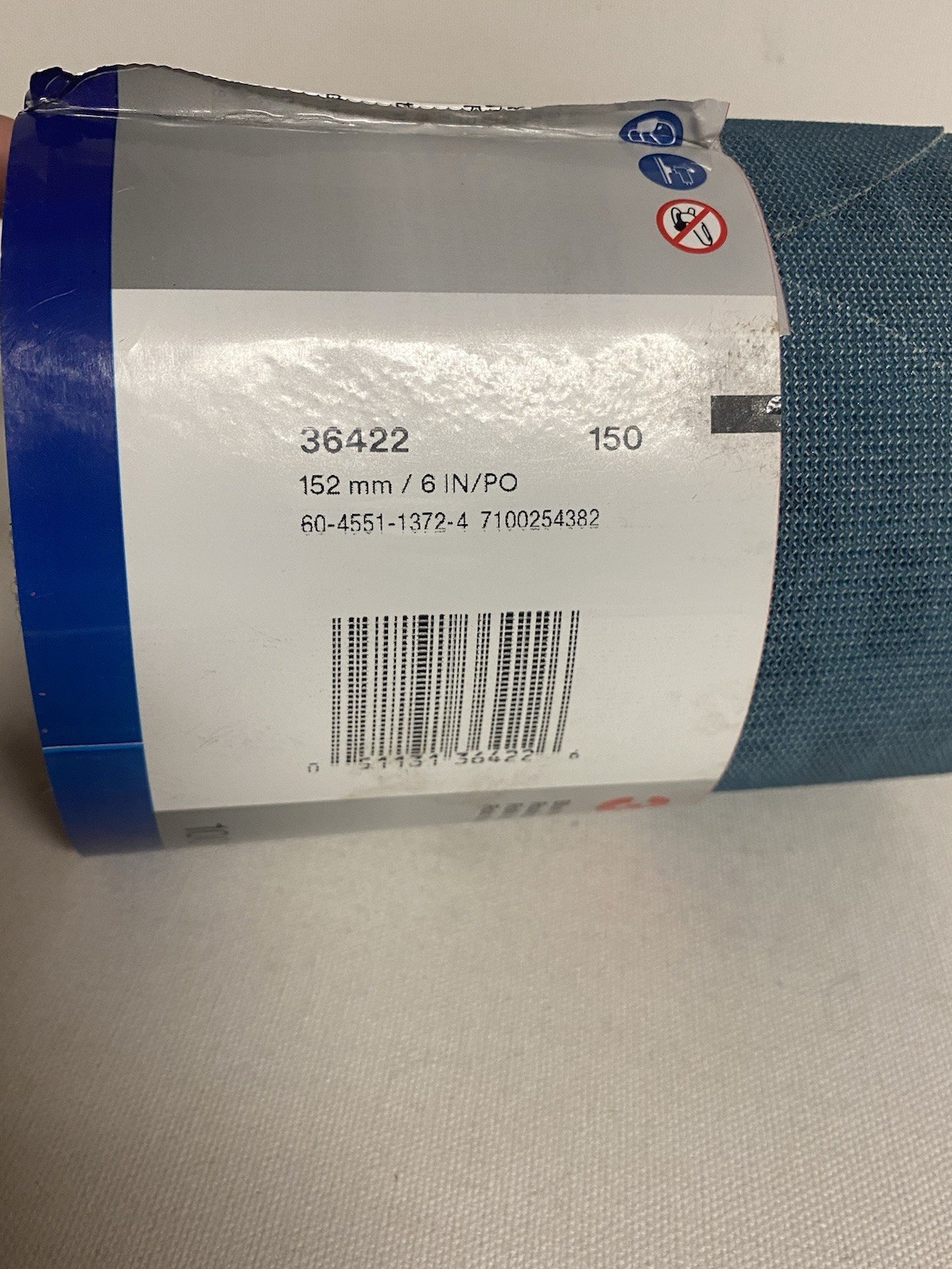 3M Blue Net Disc Roll 36422 150G 6″ Single QTY 100 Roll Lot Of 2