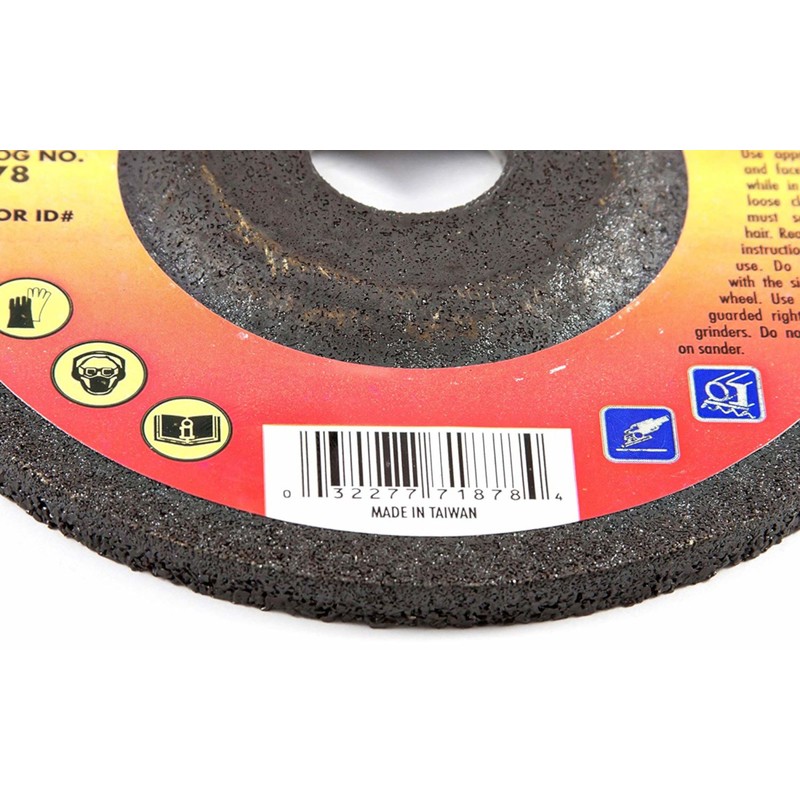 Forney 71878 Aluminum Oxide 12,000 rpm 5 Dia. in. Grinding Wheel 1/4 in. Thick