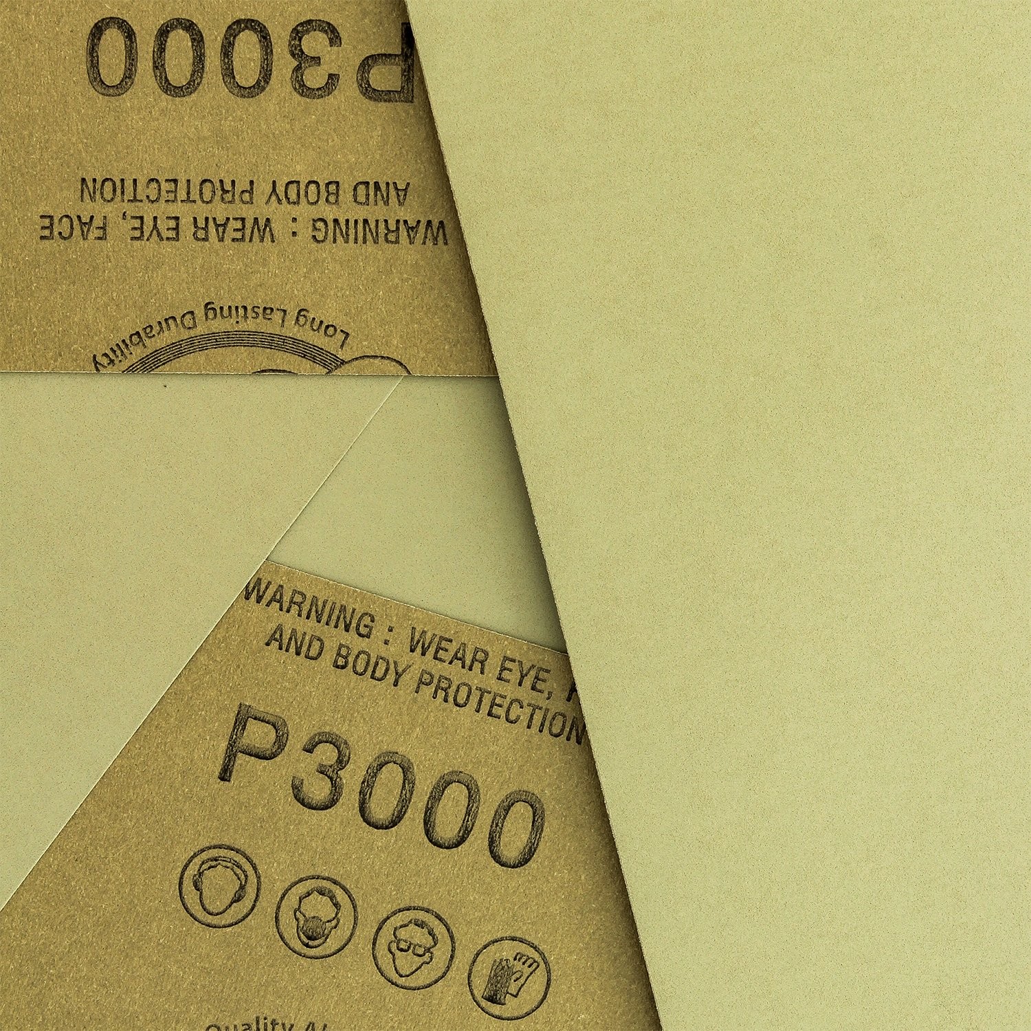 Dura-Gold Premium 3000 Grit Wet or Dry Sandpaper Sheets, 3000-Grit, brown