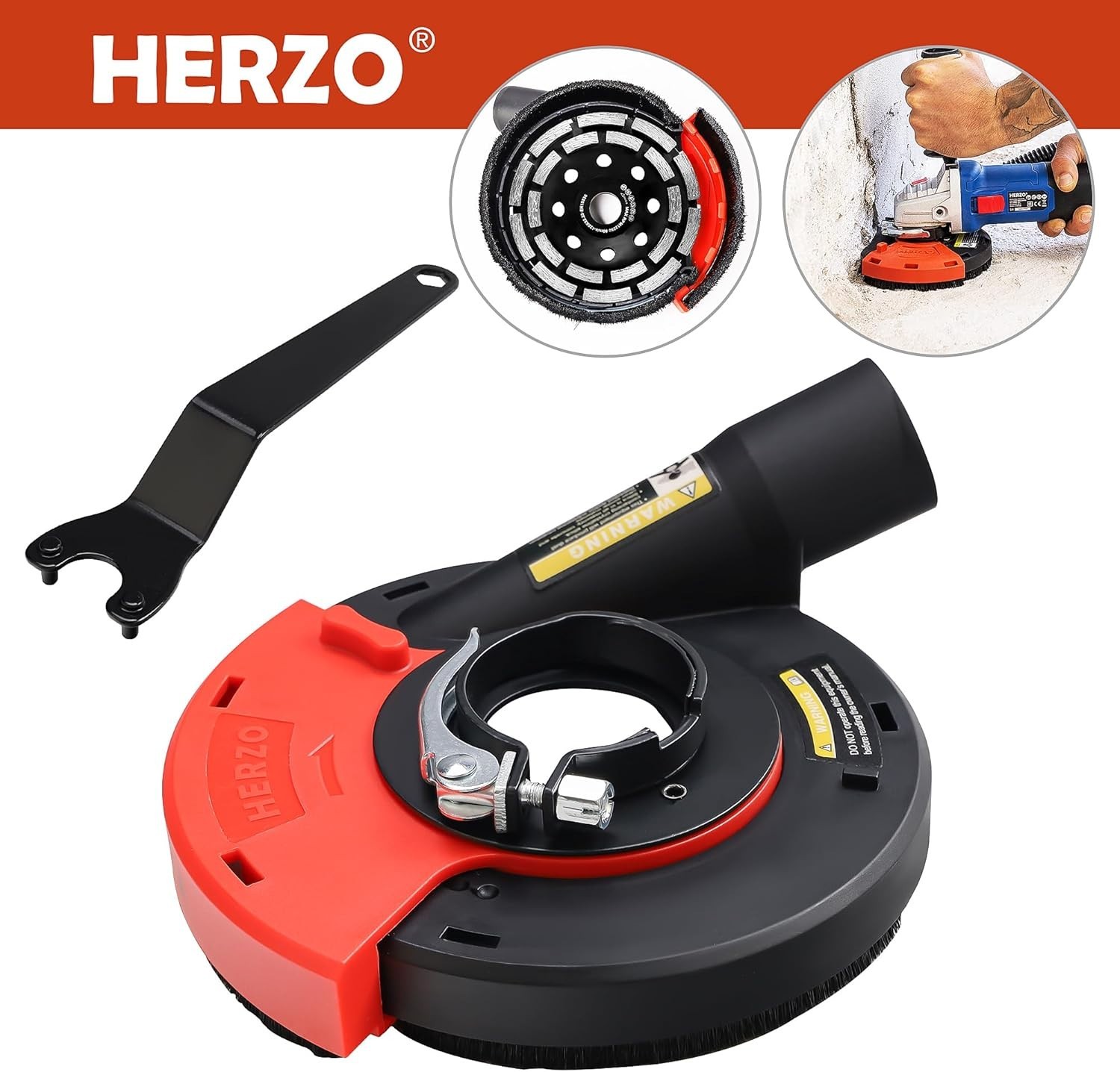 Universal Surface Grinding Dust Shroud & Diamond Grinding Cup Wheel 5″