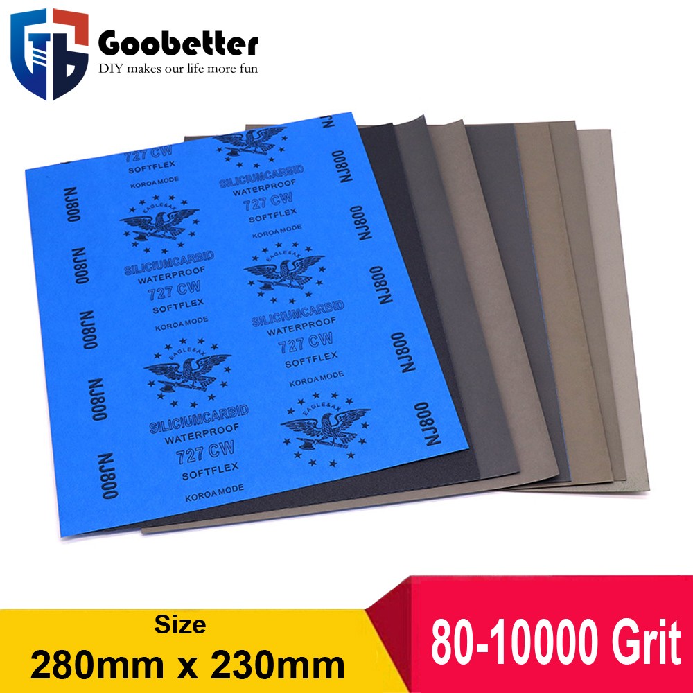 Wet And Dry Sandpaper Siliciumcarbid Sanding Sheets 80 – 10000 Grit Sand Paper