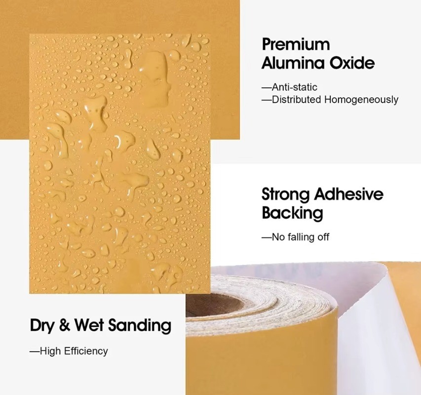 PSA Sandpaper Roll 2-3/4″x20yd, Assorted Grit 60-1000 for Automotive&Woodworking