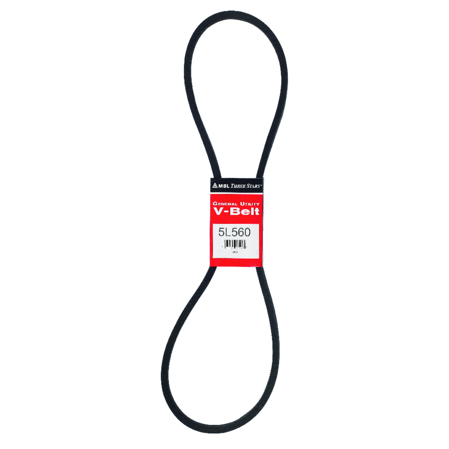 Mitsuboshi 5L560A Black V-Belt 56 L x 0.63 W in. for Fractional Horsepower Motor
