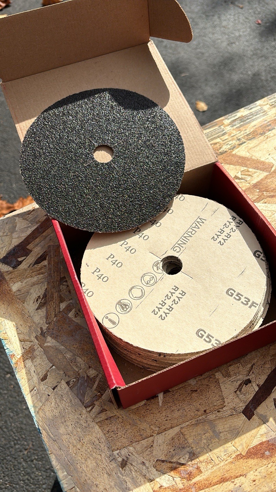 40Grit 7″ plain backed edger sanding disc – Sungold Abrasives 87503 (37 pack)