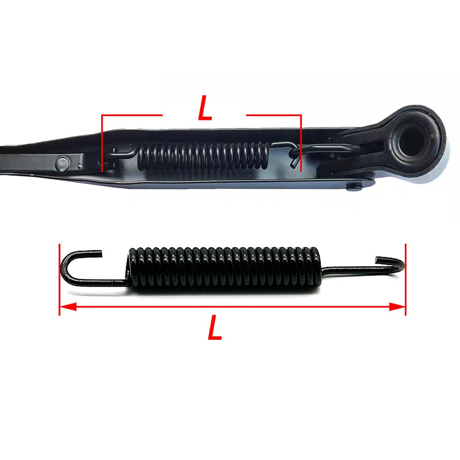 Extension Spring Universal Wiper Arm Booster Spring Double Hook 75-130mm long
