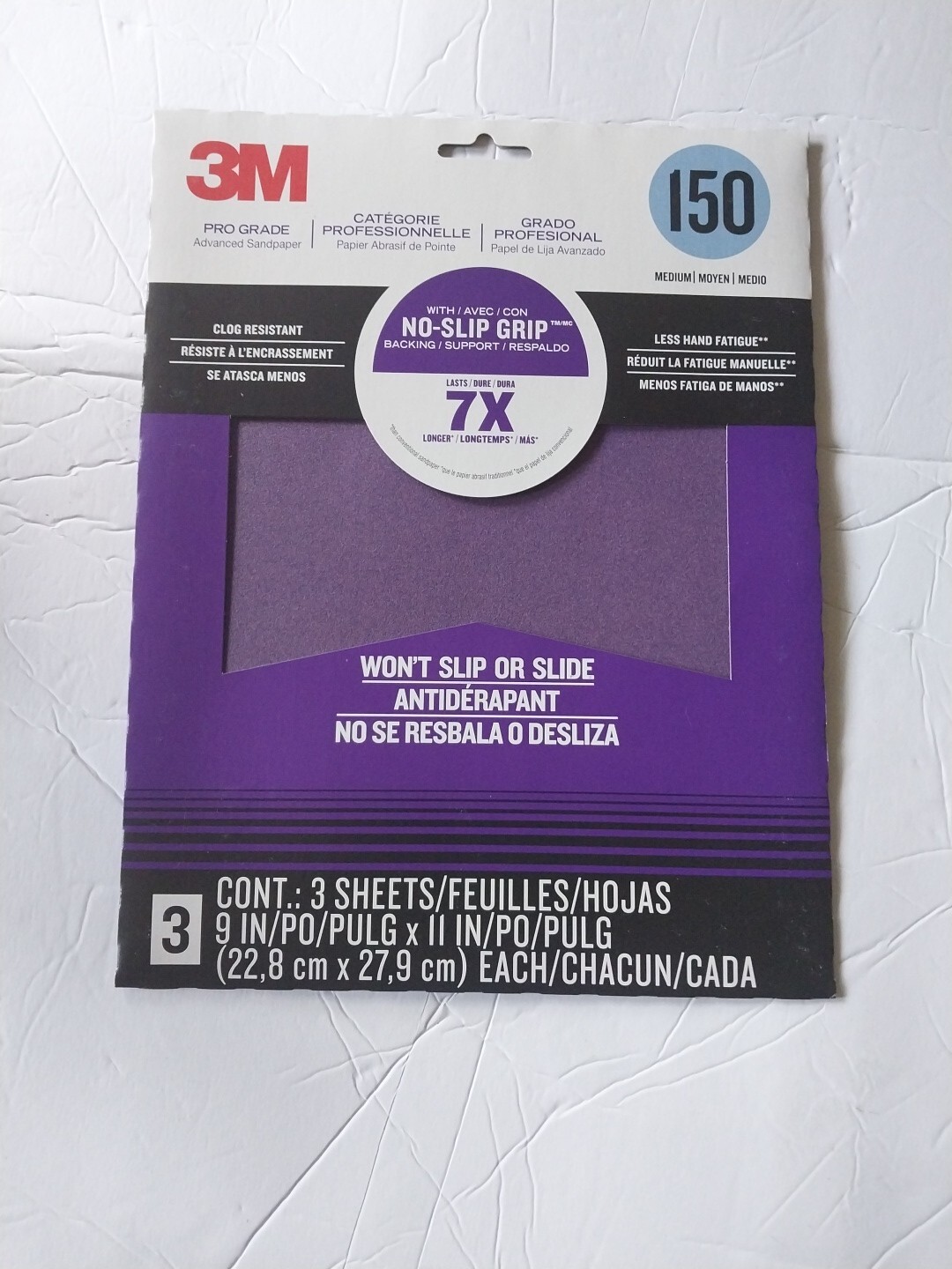 3M Pro Grade Precision Faster Sanding Sanding Sheets 150 grit Medium, 9 in x 11