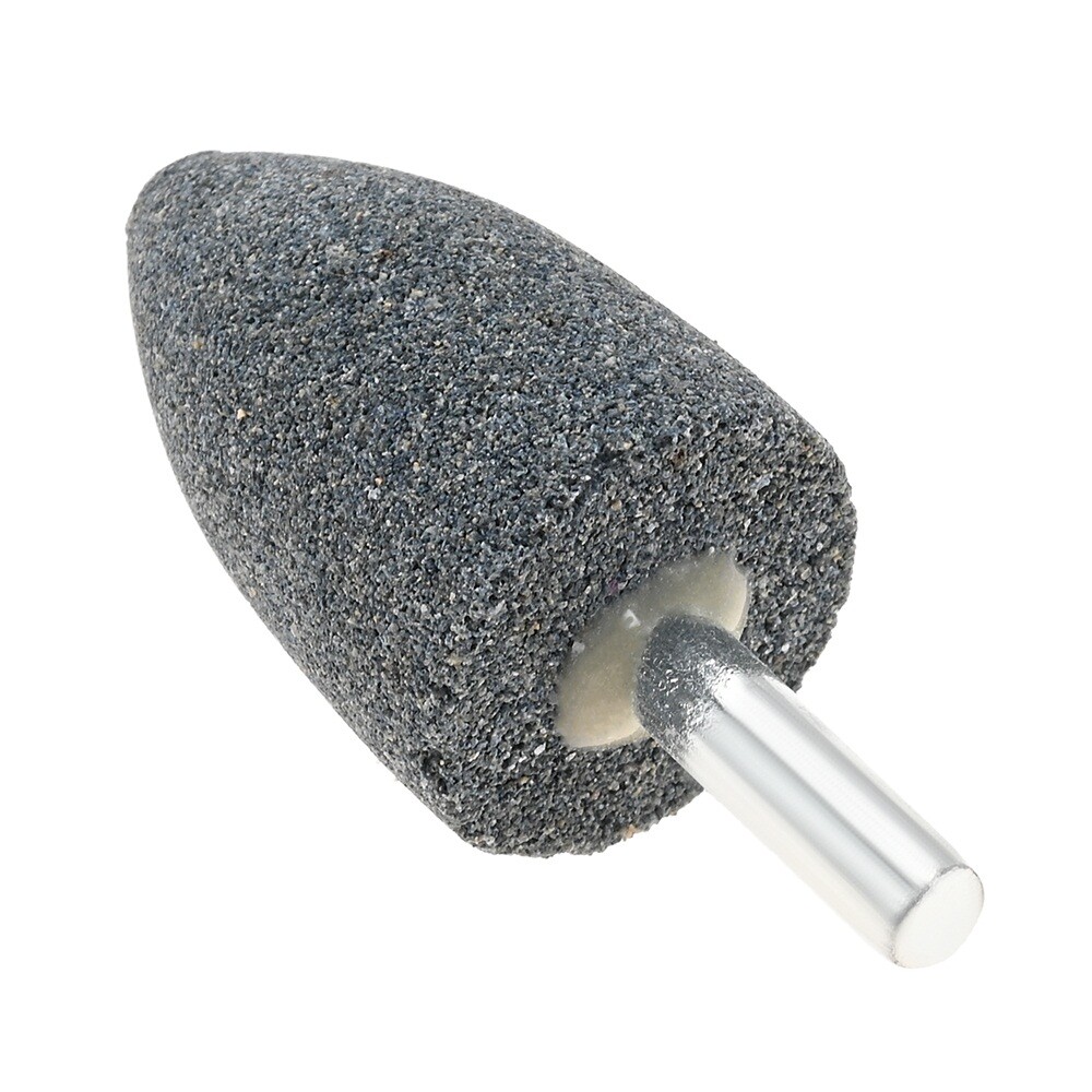 10PC Cone Shape Grinding Stones25mm Aluminium Oxide Fit Electric Rotary Tool