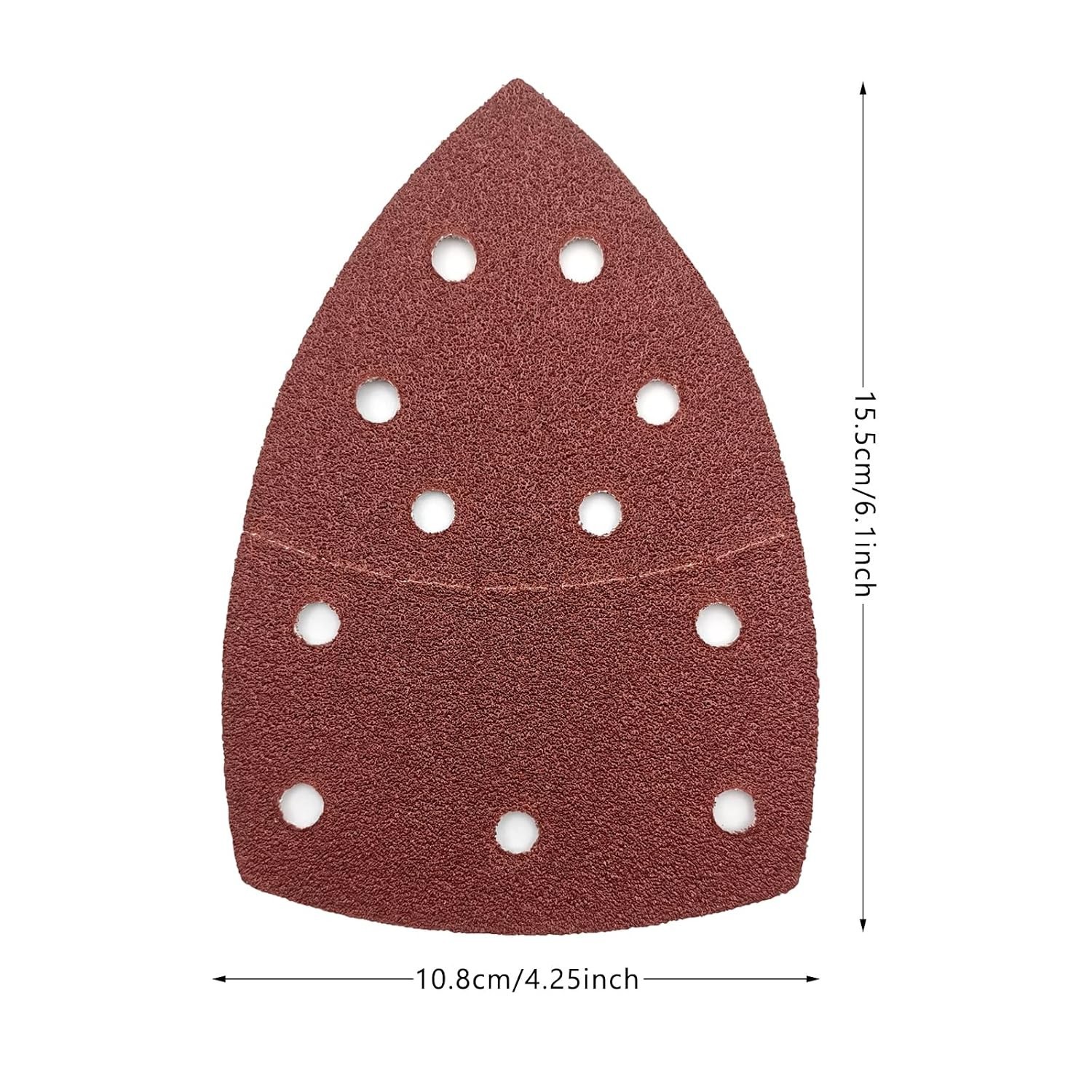 50 Pieces Mouse Detail Sandpaper 60 to 2000 Grit