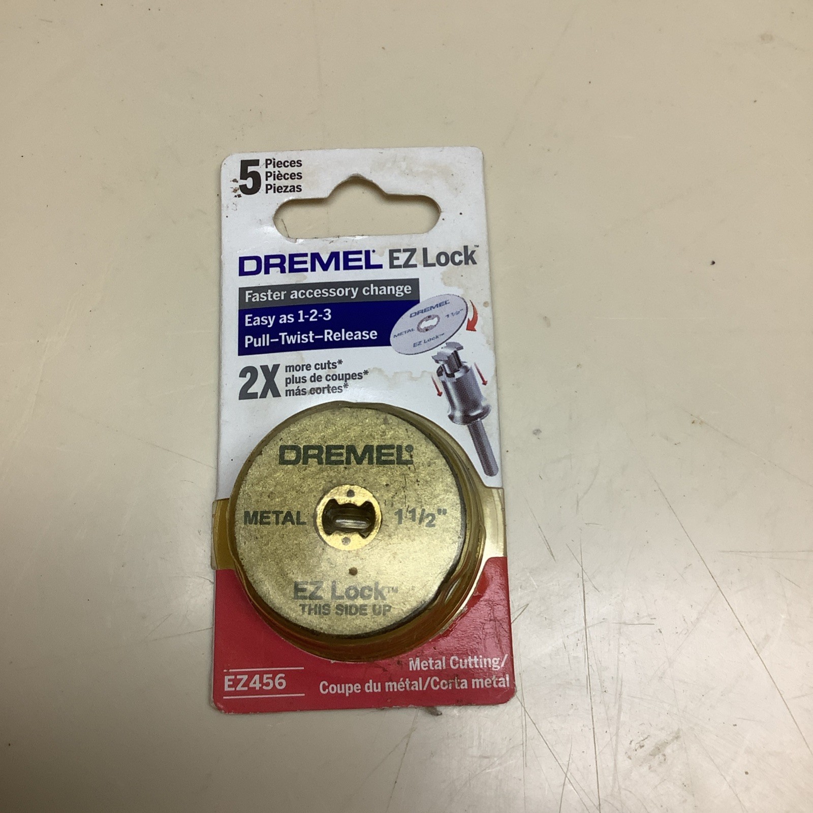 DREMEL METAL CUTTING CUT OFF WHEEL EZ456 EZ LOCK CUTTING 1 1/2″ **5 PIECES**