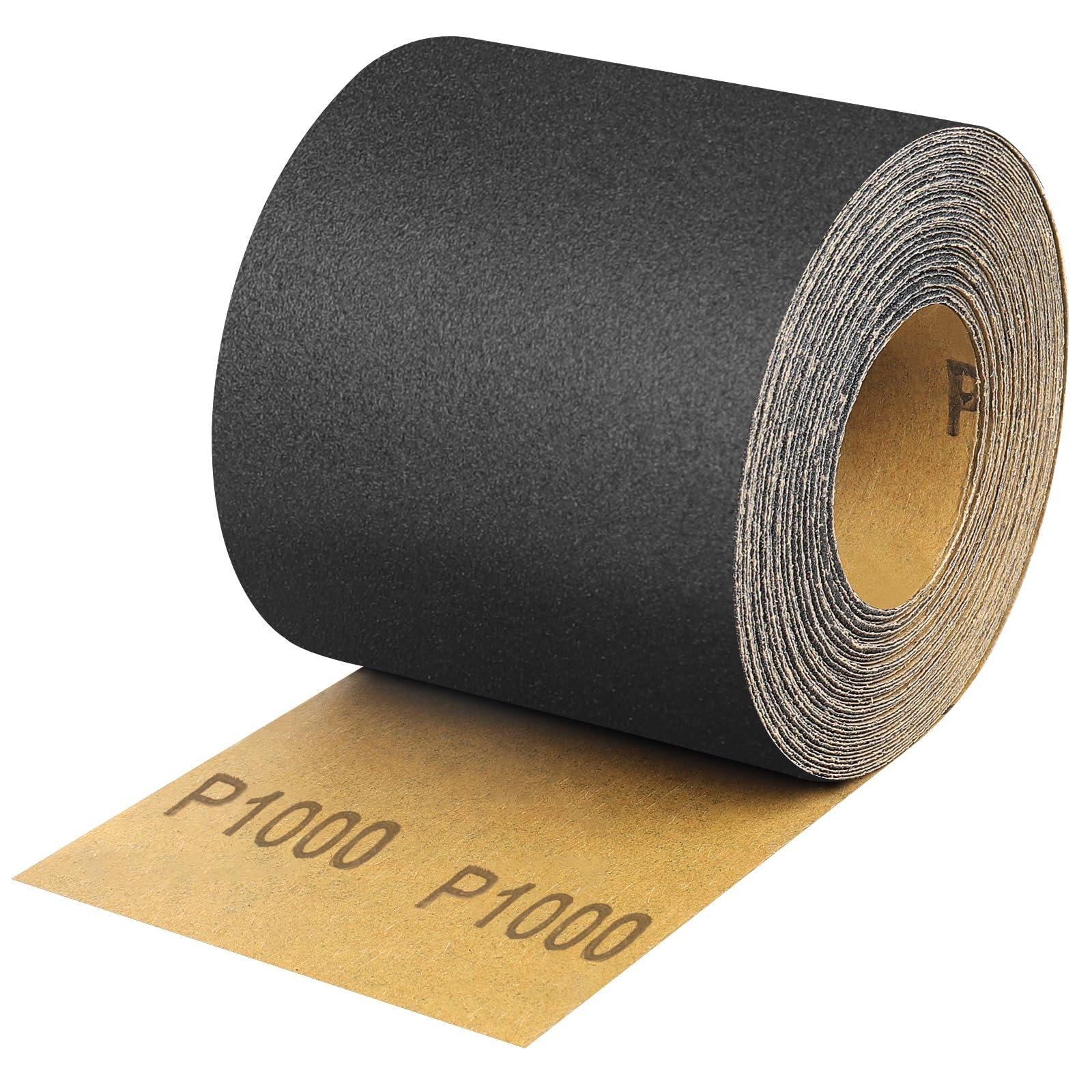 Shineboc 1000 Grit Sandpaper Roll, 3-2/3″ Wide 11 Yard Wet 3.6 inch, Black