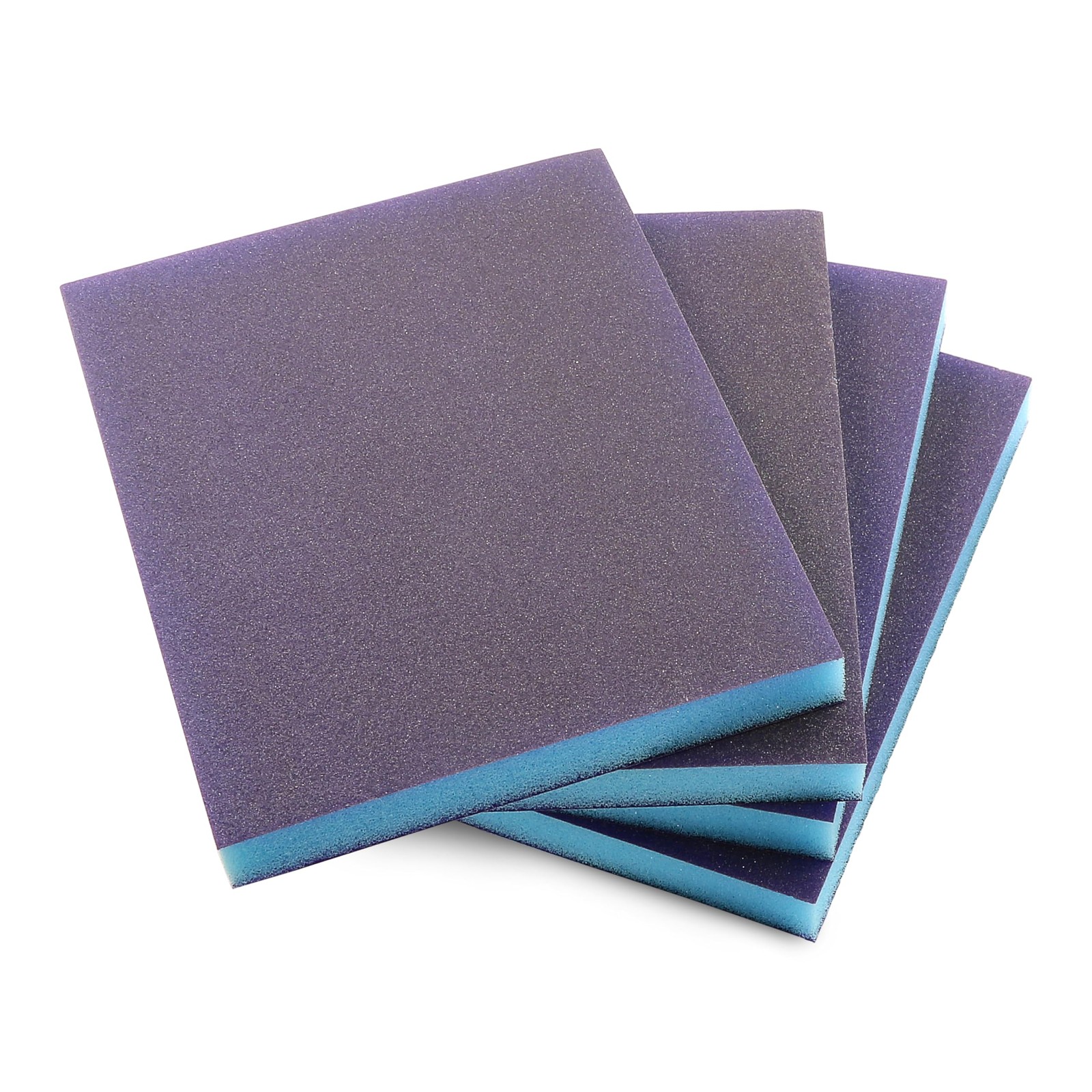 4 PCS 220 Grit Sanding Sponge Blocks Wet Dry Sandpaper Wood Metal Drywall