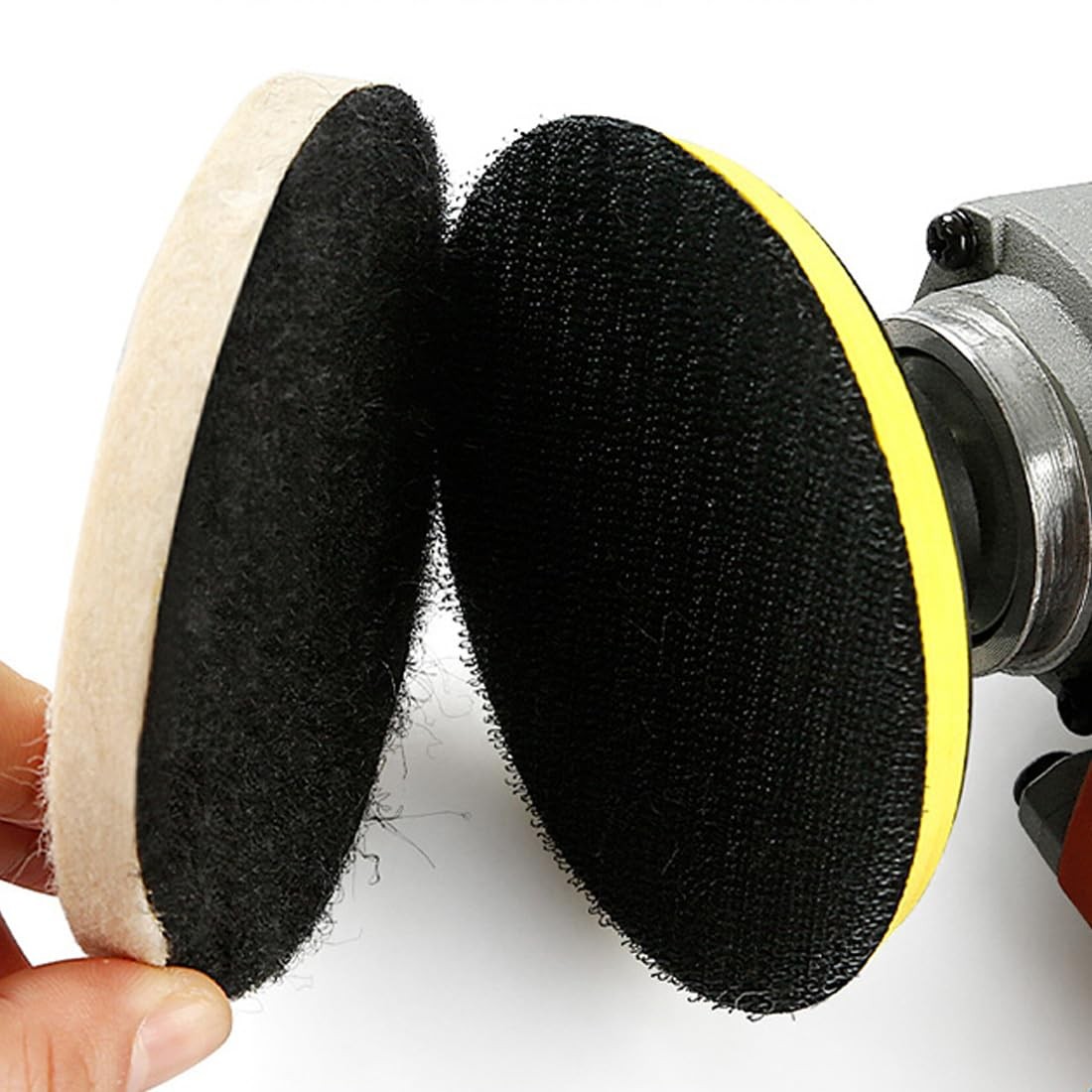 JUNLIXN 5 Inch Wool Felt Polishing Pads,5Pcs Buffing Wheels Polishing…