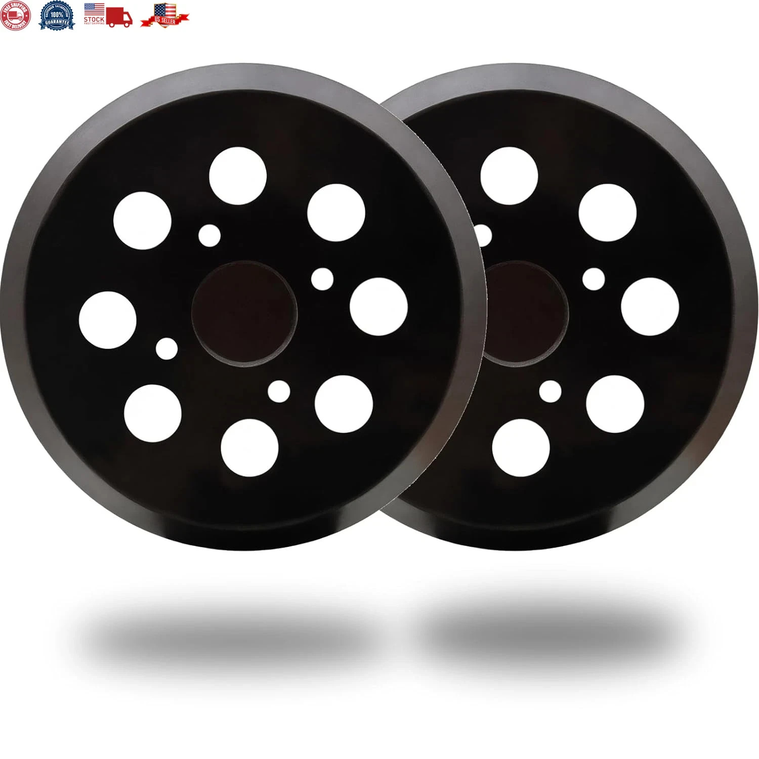 2 Pack 5 Inch 8 Hole Hook and Loop Sander Pad for Ridgid R2600, R2601 5″