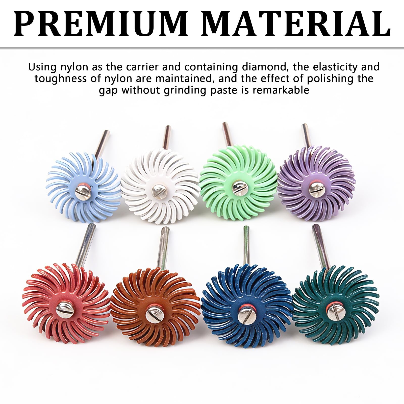 Aienxn 30PCS 1″ Radial Bristle Disc Kit Shank