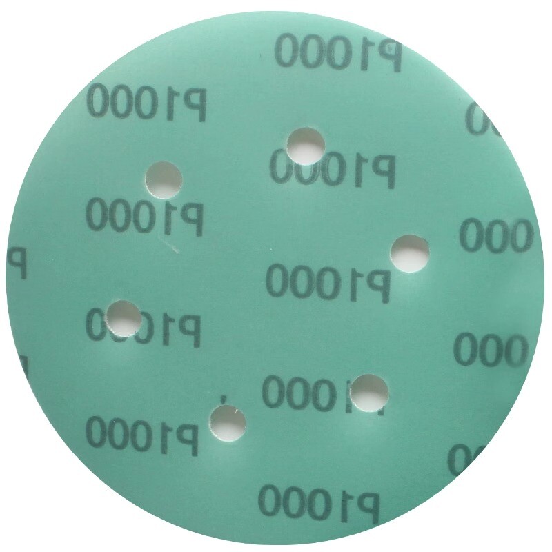 150mm Wet & Dry Sanding Discs 6 Inch Sandpaper Film Pads Green 6 Hole 1000 Grit