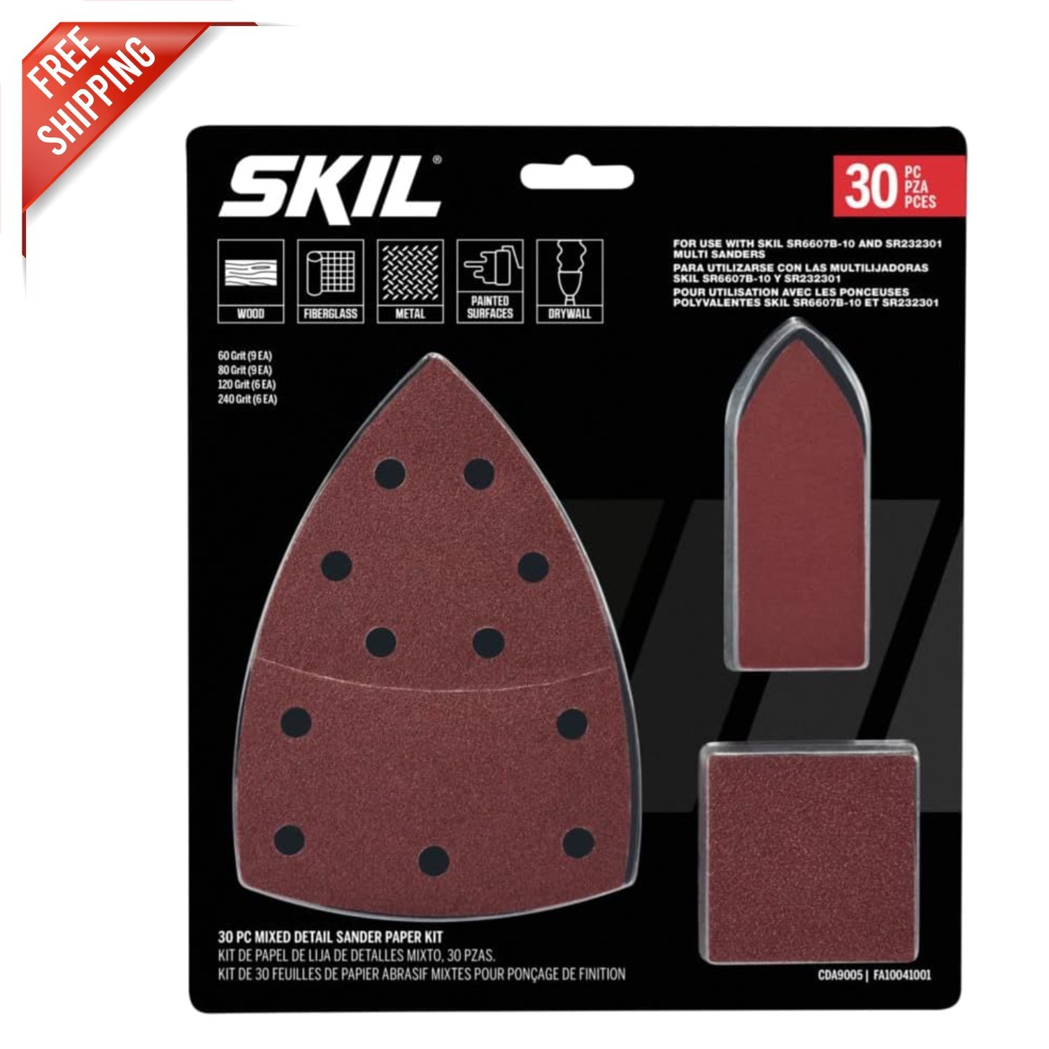 Professional 30-Piece Mixed Grit Sand Paper – Perfect for SR232301, SR6607B-10