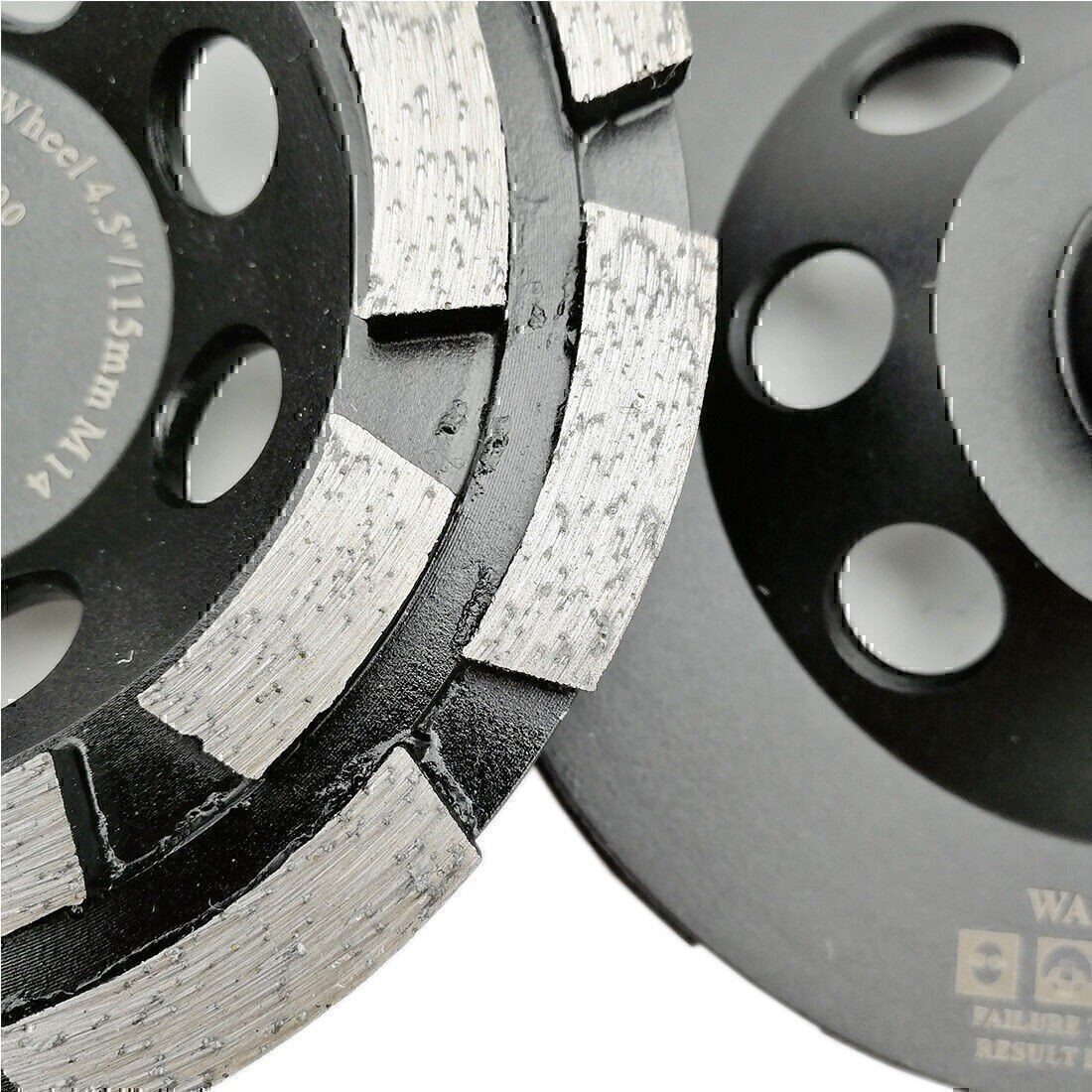 4″ 4.5″ 5″ 7″ Diamond Double Row Cup Wheel Premium Welded Grinding Sanding Discs