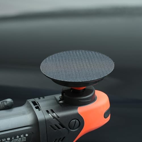 2Pcs RO Rotary Flexible Backing Plate, Hoop 5Inch (125mm) Orange M14 Thread
