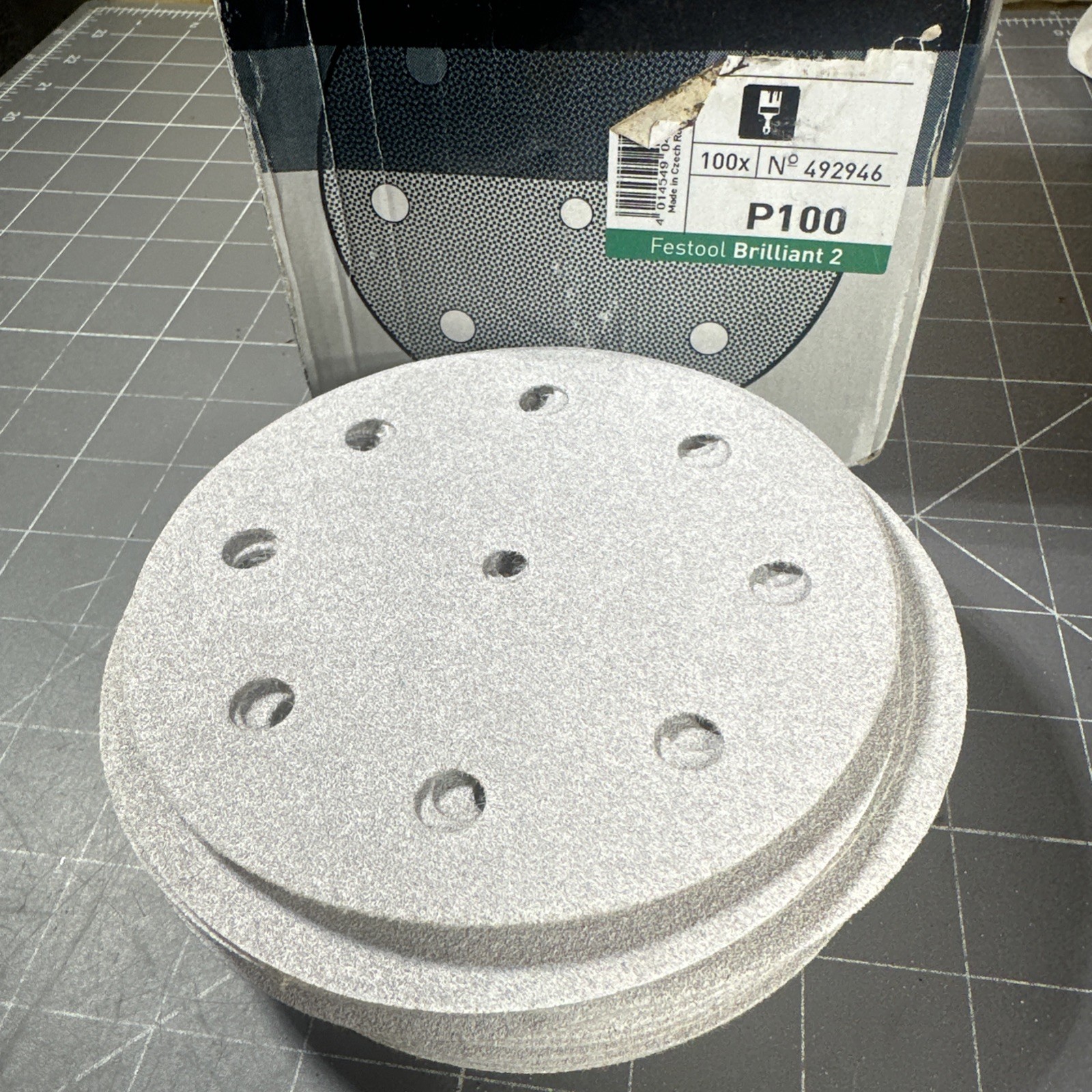 5” ( 125mm ) Festool Abrasive Brilliant 2 P100 Quantity: 32 Pc. New
