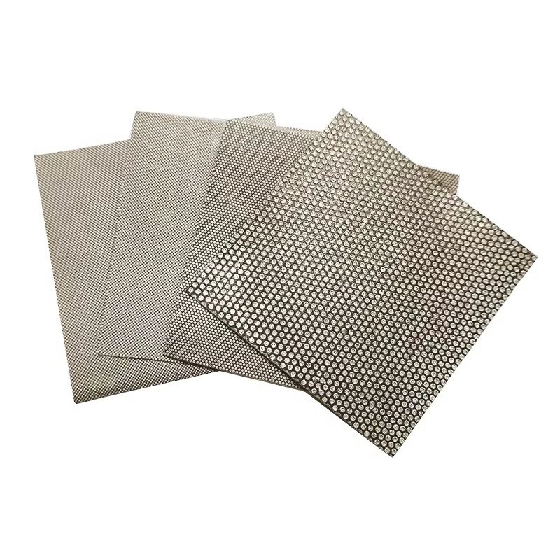 100x100mm Electroplated Sanding Sheets P60-P1200 Hand Polishing Sandpaper