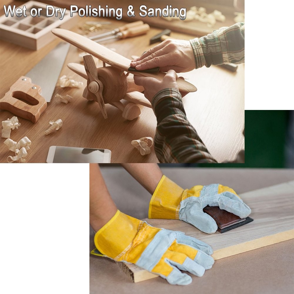 18 Sheets 9×3.6 Inch Sandpaper Assortment 5000-15000 Grit Wet/Dry Abrasive