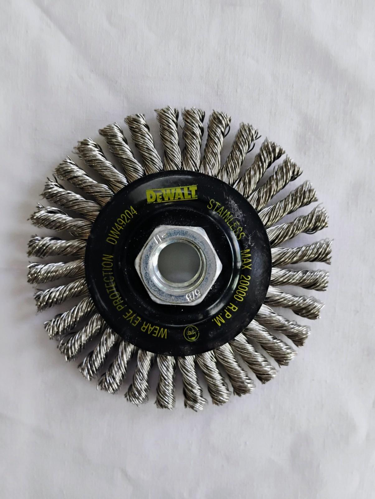 10 Pack DeWalt DW49204B, 4″ x 5/8″-11, .020, Stainless Stringer Wire Wheel Bulk