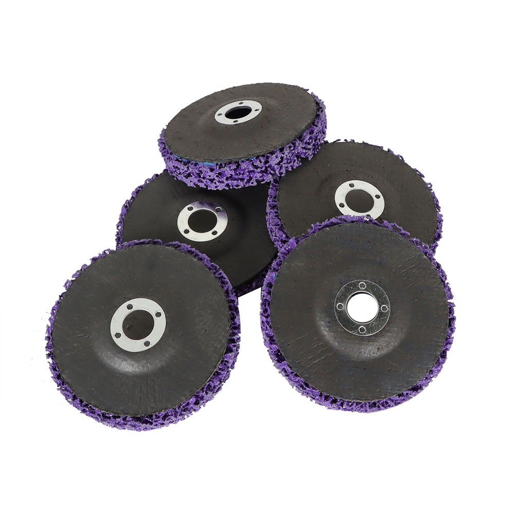 10 Pack 4 In x 5/8 In Purple Strip Discs Stripping Wheel Fits For Angle Grinders