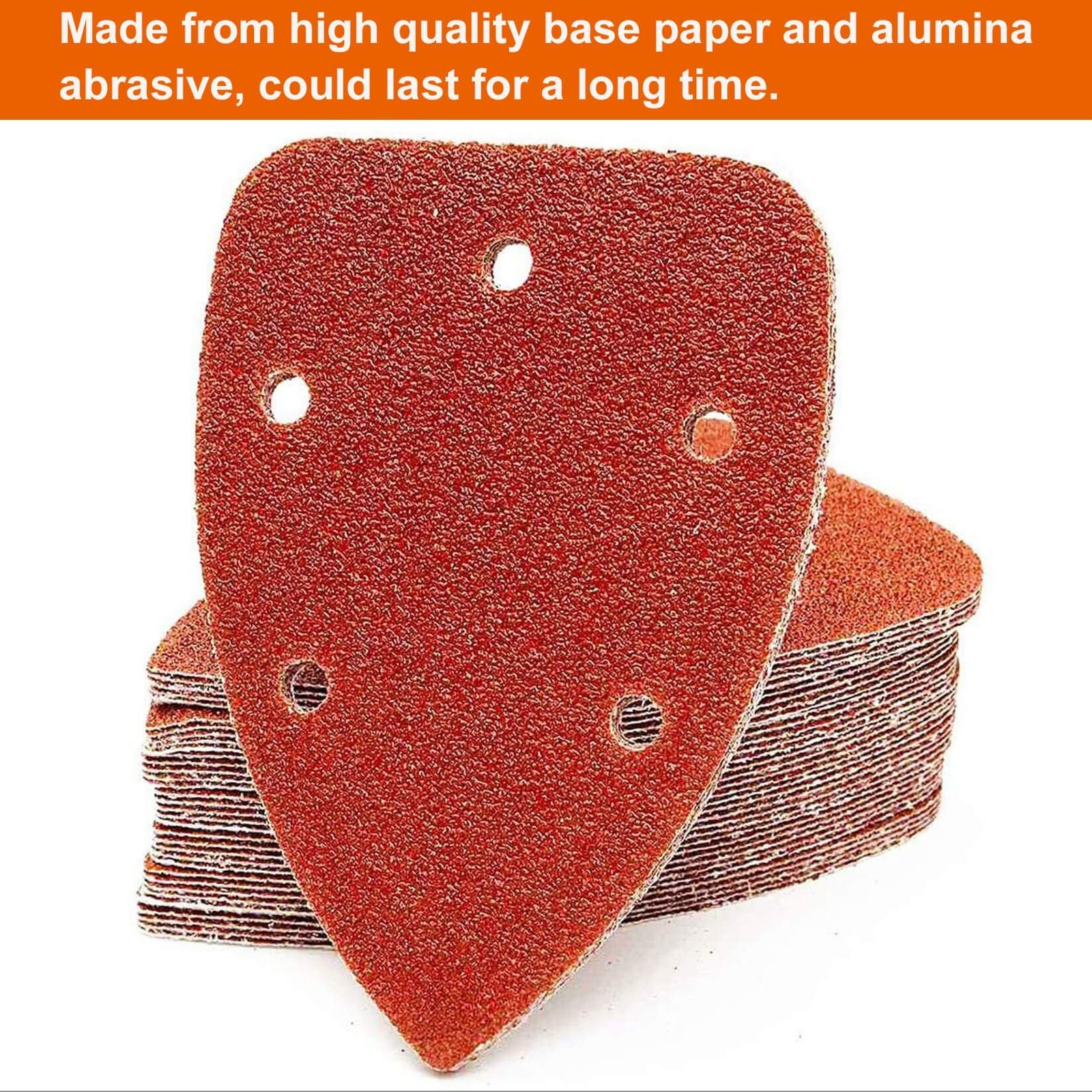 Detail Sander Paper, 80-600 Grits, Hook and Loop Backing, 5 Holes, for Sandin…