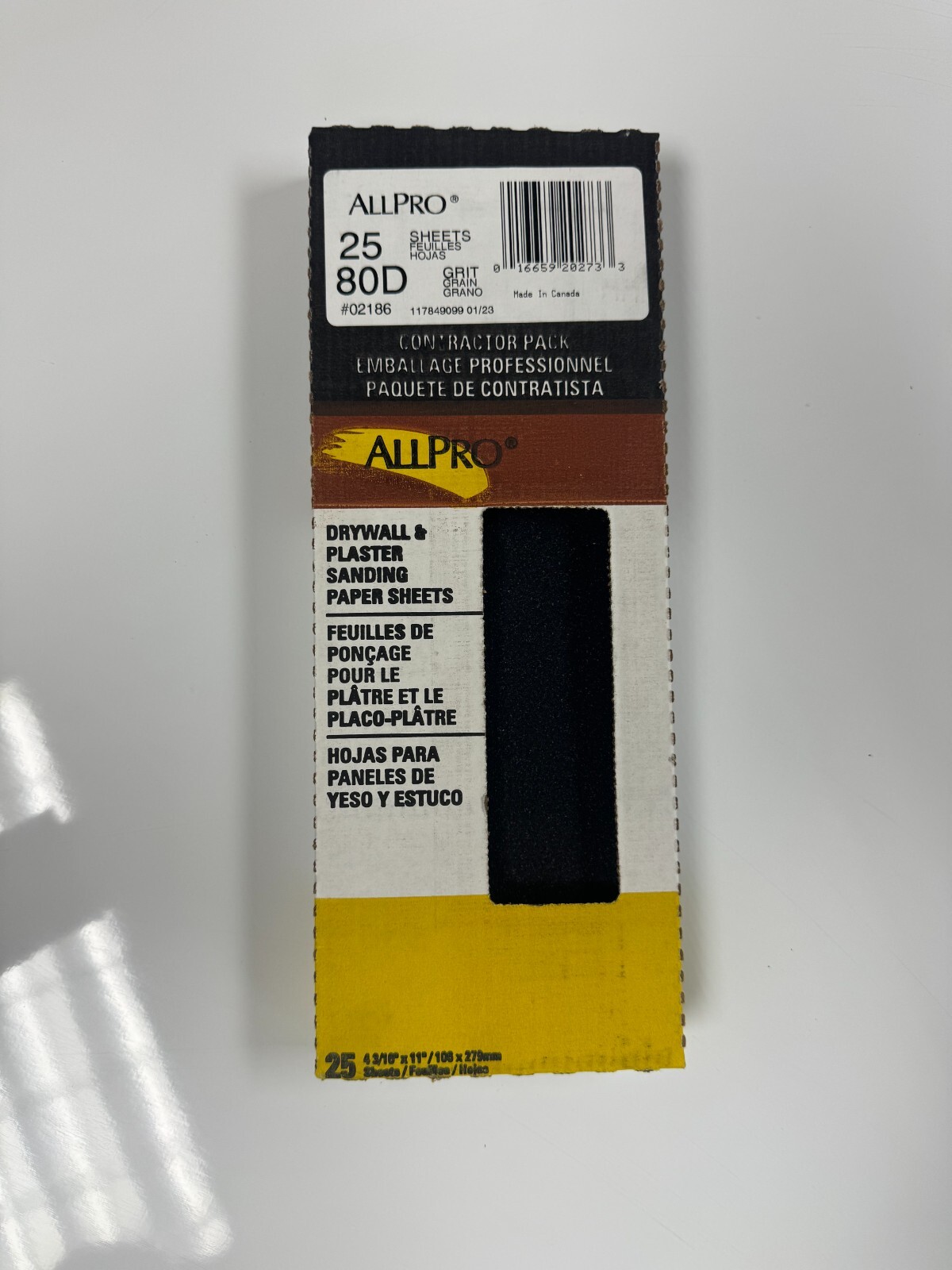 ALLPRO 80D Grit Drywall & Plaster Sanding Sheets 25pk