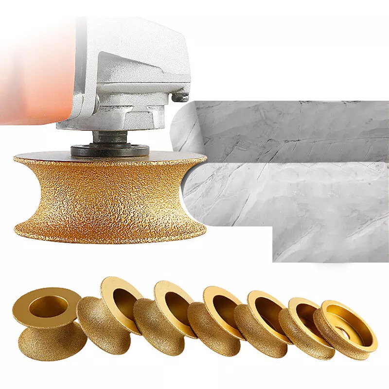 Vacuum Brazed Diamond Full Bullnose Edge Profile Grinding Disc Wheel Tool