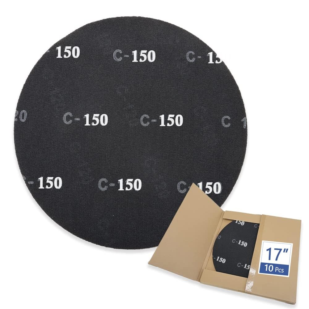 17″ Sanding Screen Discs – Mesh Floor Sanding – Black Silicon Carbide (10 Pack)