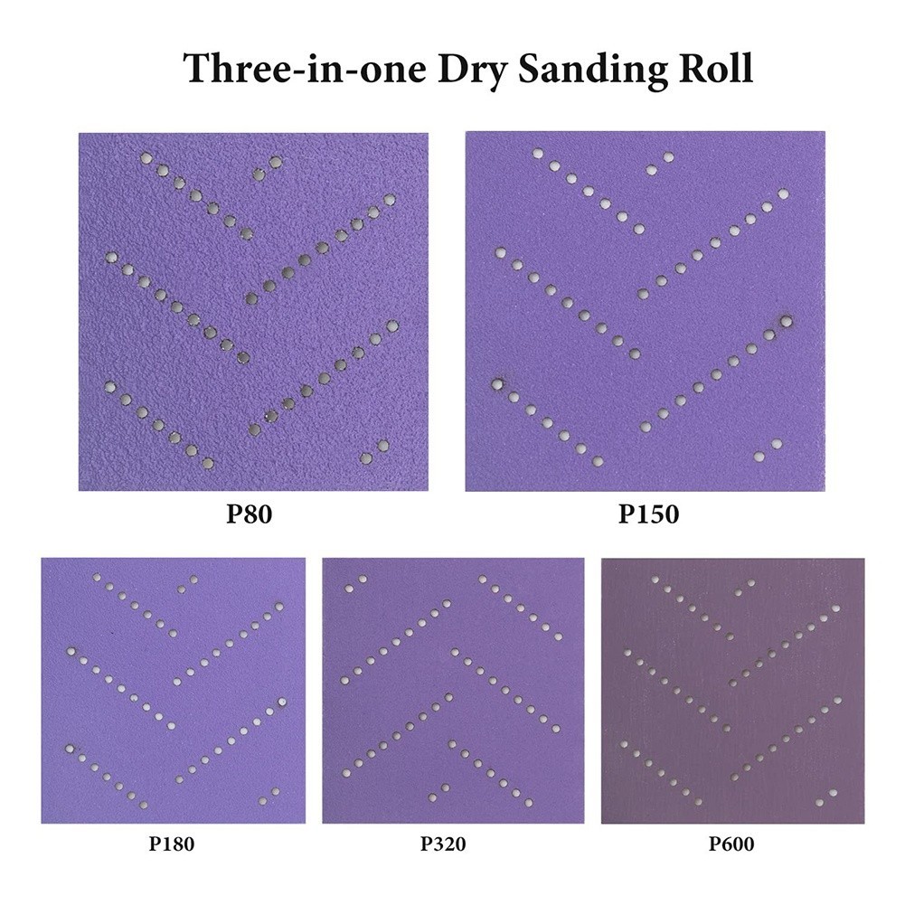 Multi-Hole Abrasive Roll Dust-Free Sandpaper Body Repair Paint Preparation
