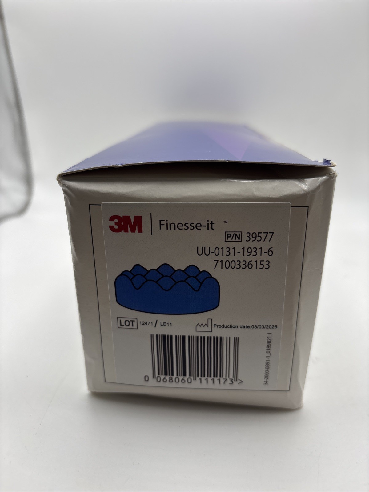 3M Finesse-It 39577 Blue Foam Buffing Pad 82mm 3.25” Pack of 10 Finishing Polish