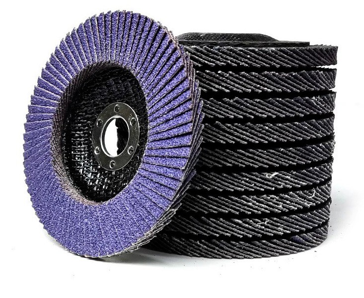 10 PACK 4-1/2″ x 7/8″ 60 Grit Purple Ceramic Flap Disc 4.5 in Grinding Wheel T29