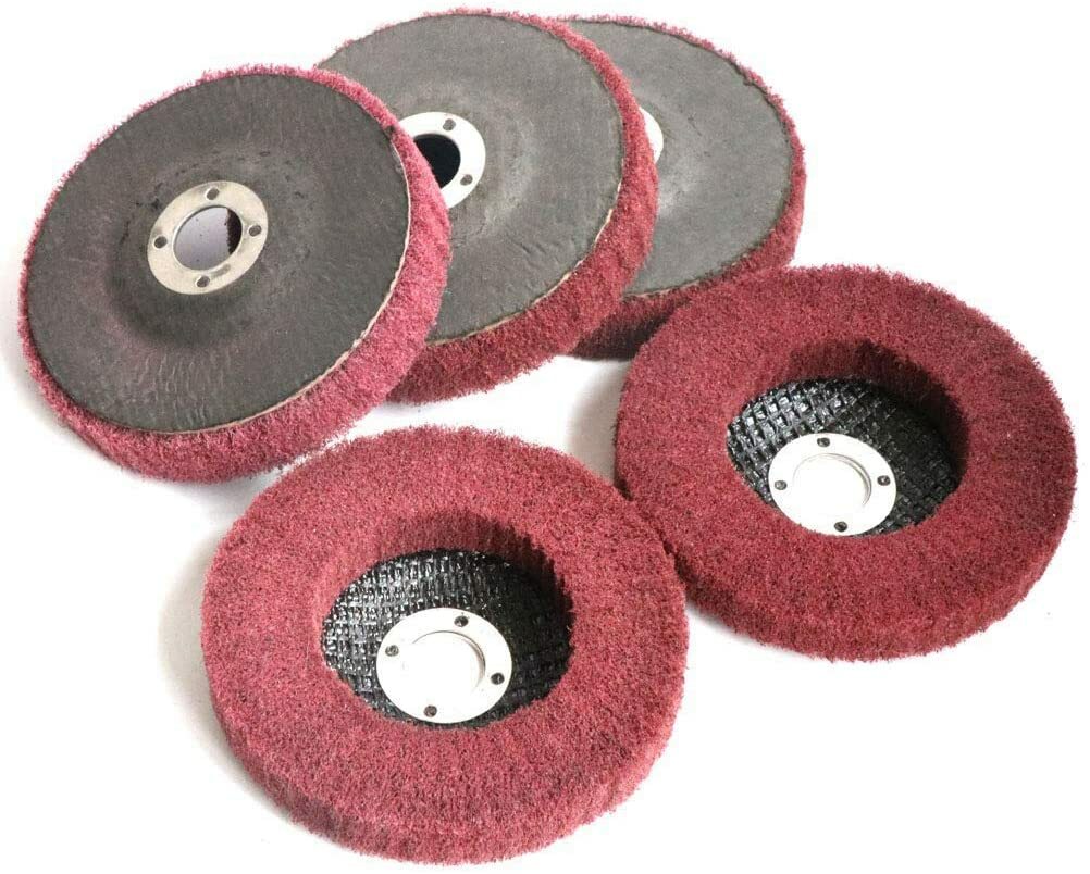 5PCS 4-1/2 inch Nylon Flap Disc Metal Polishing Buffing Angle Grinder Wheels 4.5
