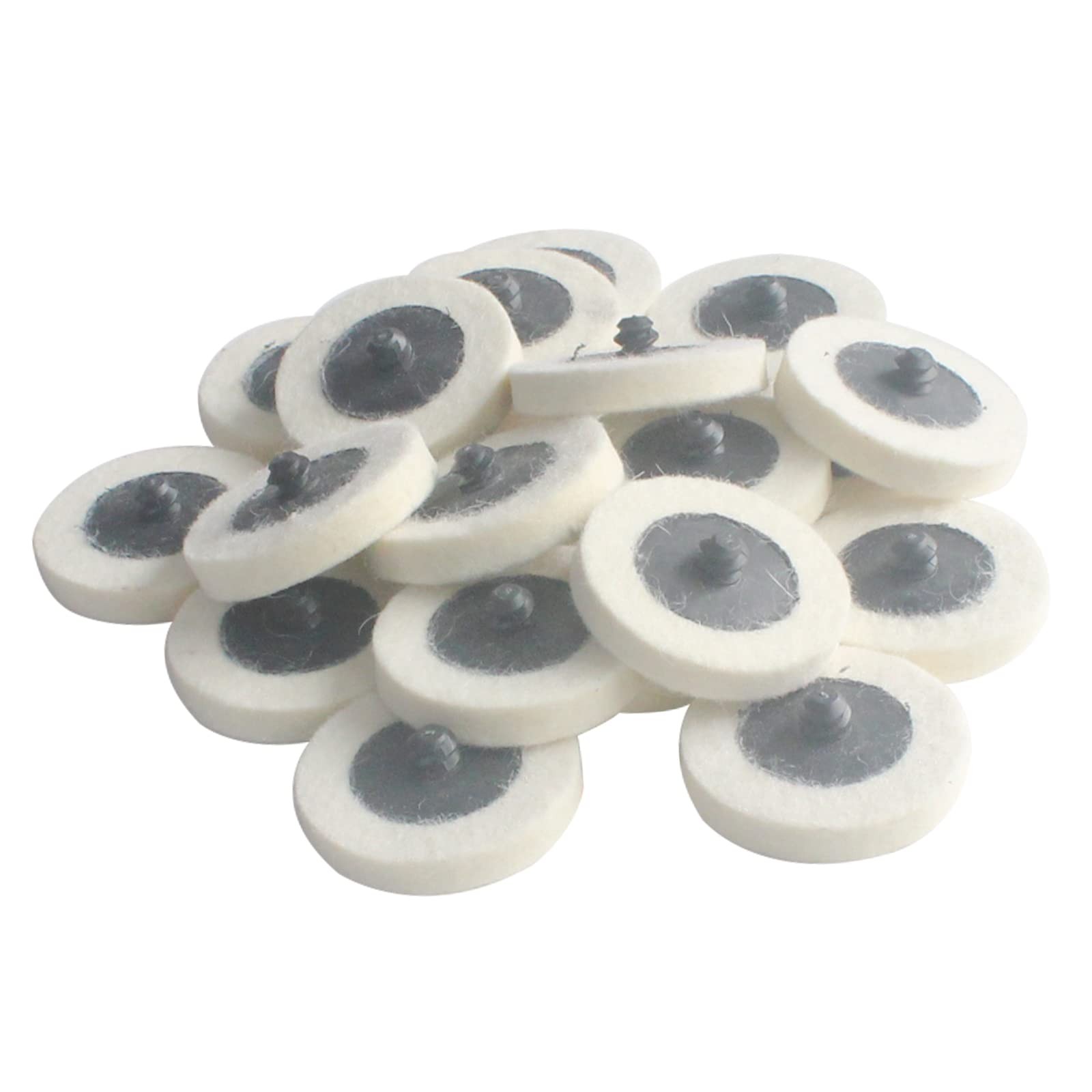 Luo ke 20 Pcs Surface Conditioning Quick Change Compressed 2 inches, White