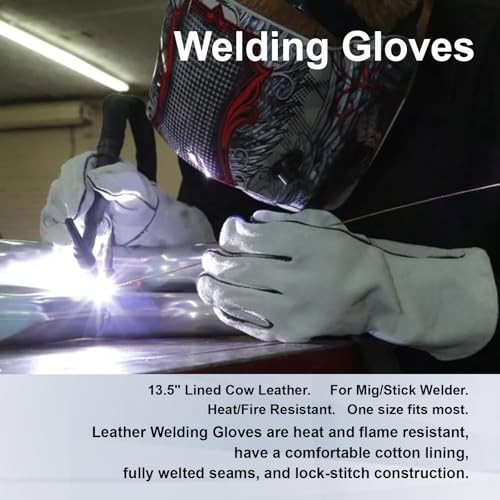 GUTIMORE MIG Welding Tools,22pcs,Chipping Hammer,13.5″ Leather Welding