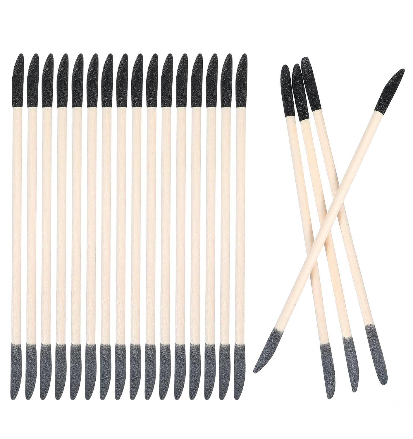 20 Pcs 5.24 x 0.16 Inch Sanding Sticks, Polishing Sticks | Small Crevice Sanding