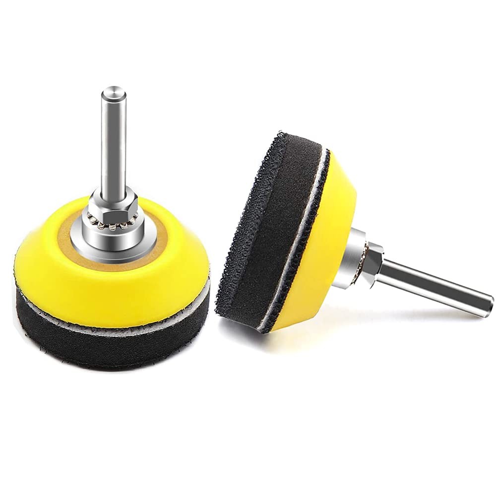 2 Inch Hook Loop Sanding Pad 1/4 Shank Foam Buffer Polishing Rotary Tool Accesso