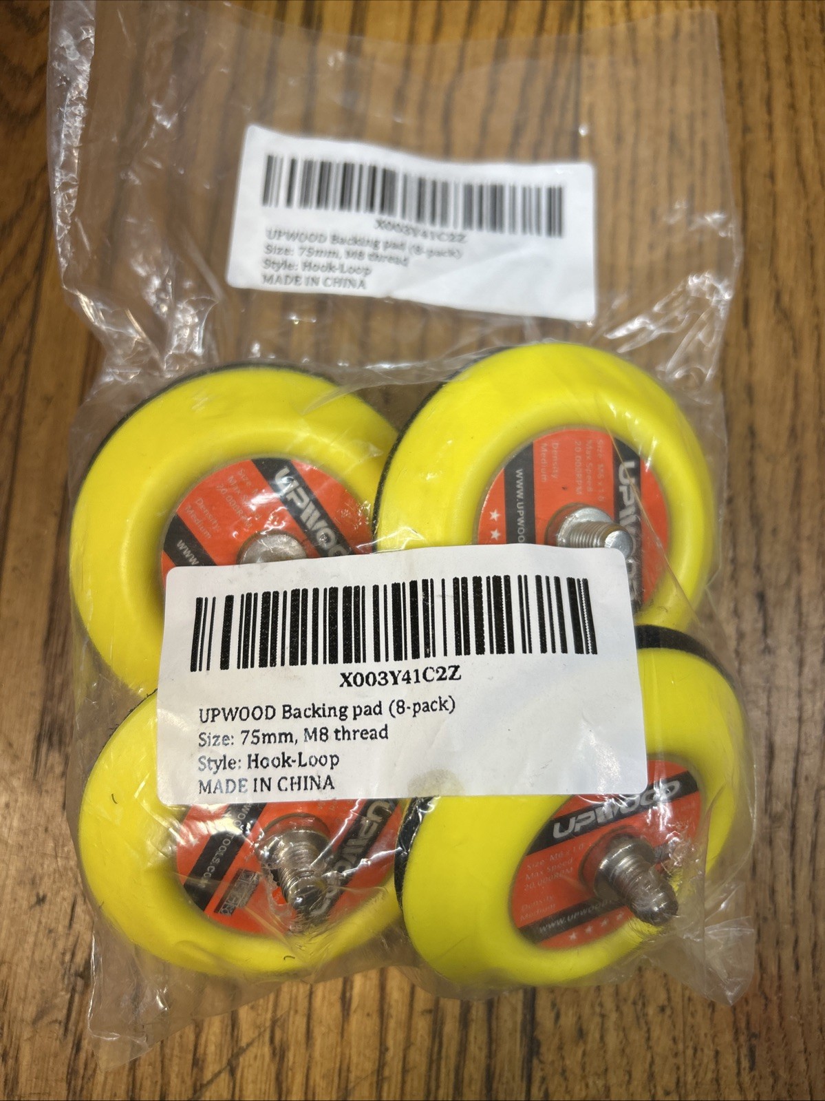 3 Inch M6 Thread Hook and Loop Backing Pad for Mini Air Sander Polisher 8 Pack
