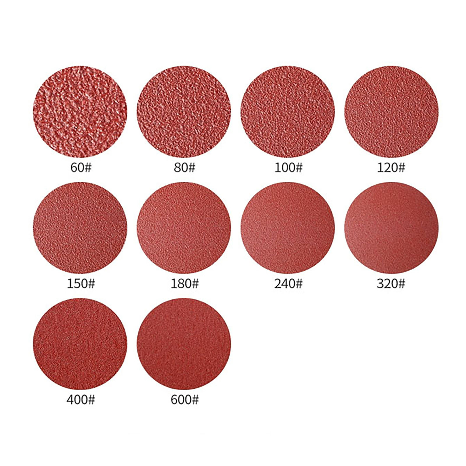 180mm Dry Sanding Discs Pads Sandpaper 7 inch Orbital Hook & Loop Grit 40-2000