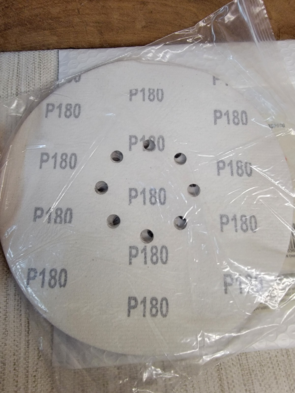9-Inch PSA 180 Grit Sanding Disc, 10-Pack