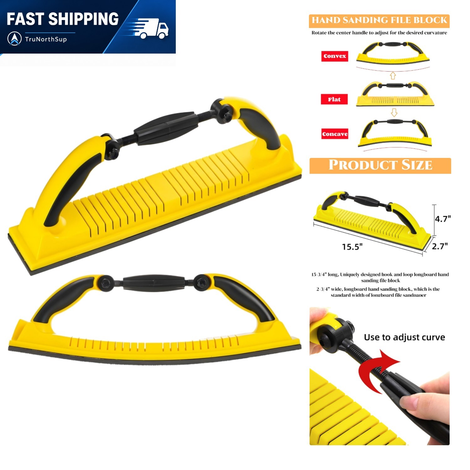 Sanding Block Hand Sander Woodworking Auto Paint Removal Flexible Sanding File