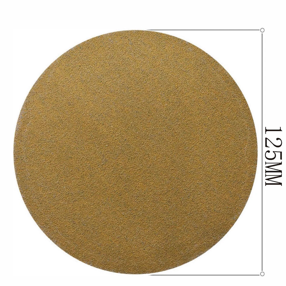 100PCS 5inch Hook and Loop No Hole Sanding Disc 40 – 800 Grits Sandpaper 125mm