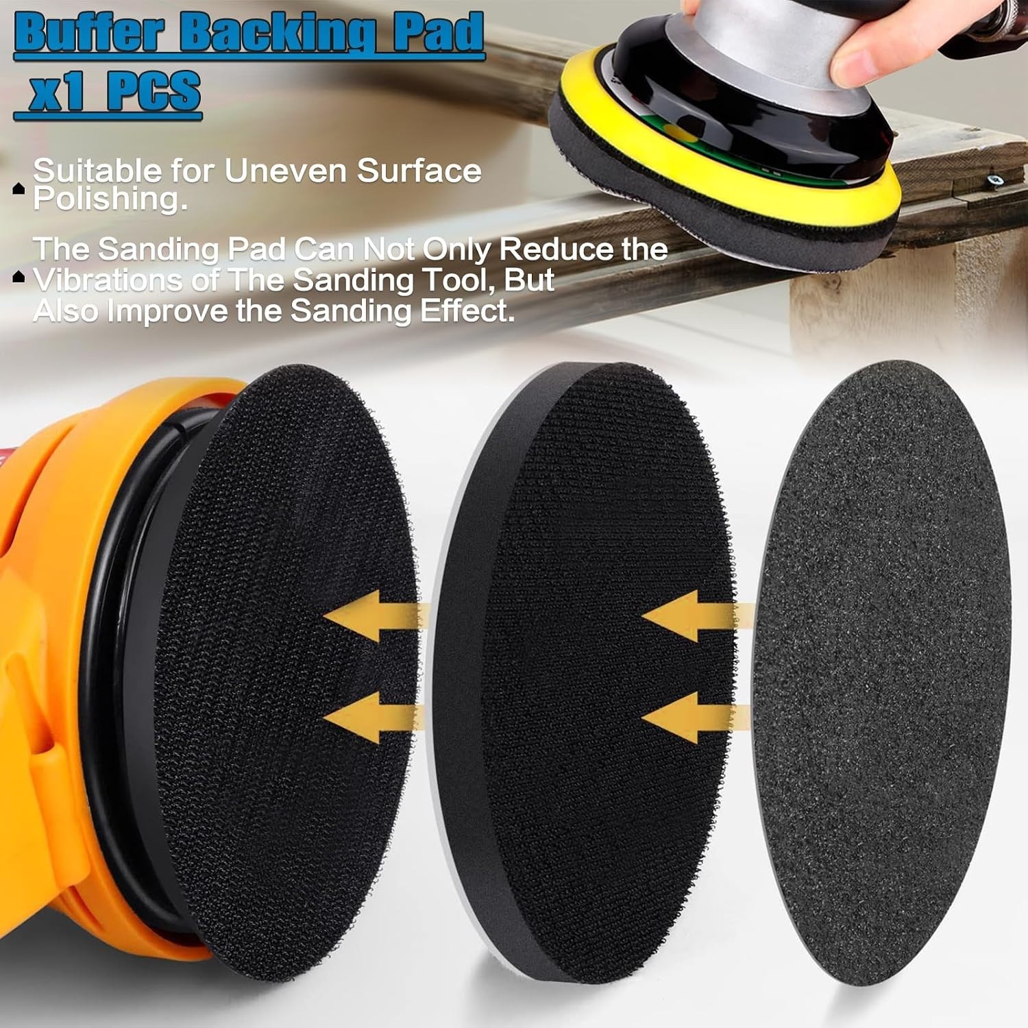 6 Inch Wet Dry Sanding Discs No-Hole Round Hook and Loop Waterproof Sandpaper…