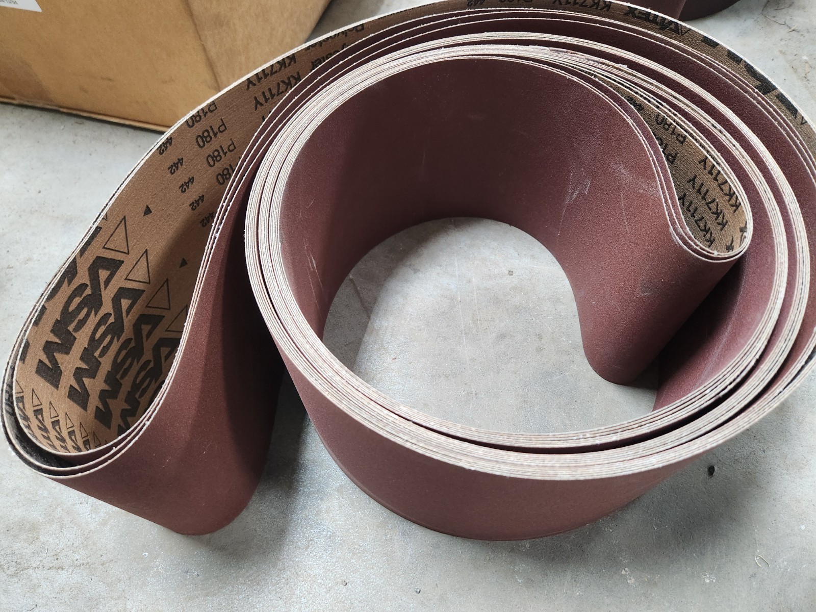 Sanding Belts 6 X 258 6X258 VSM 180 Grit Free Shipping Pack of 3