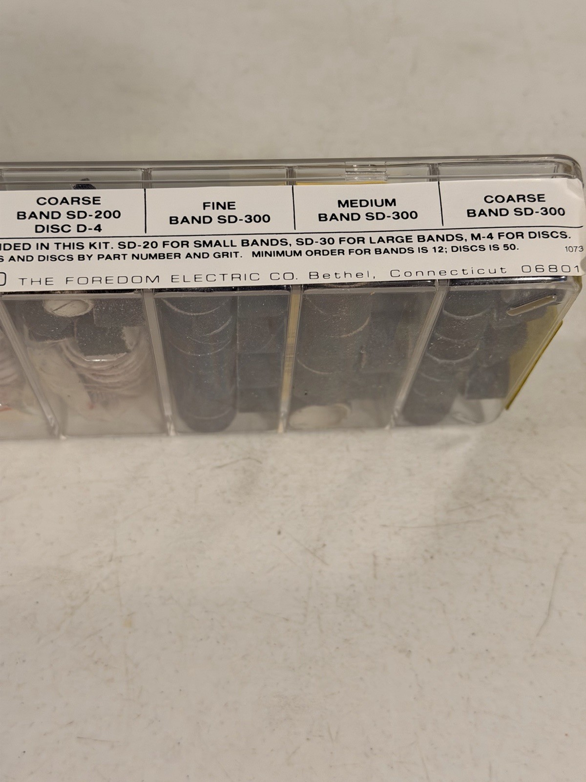Foredom Sanding Bands Fine Medium @ Coarse Lot- In Case