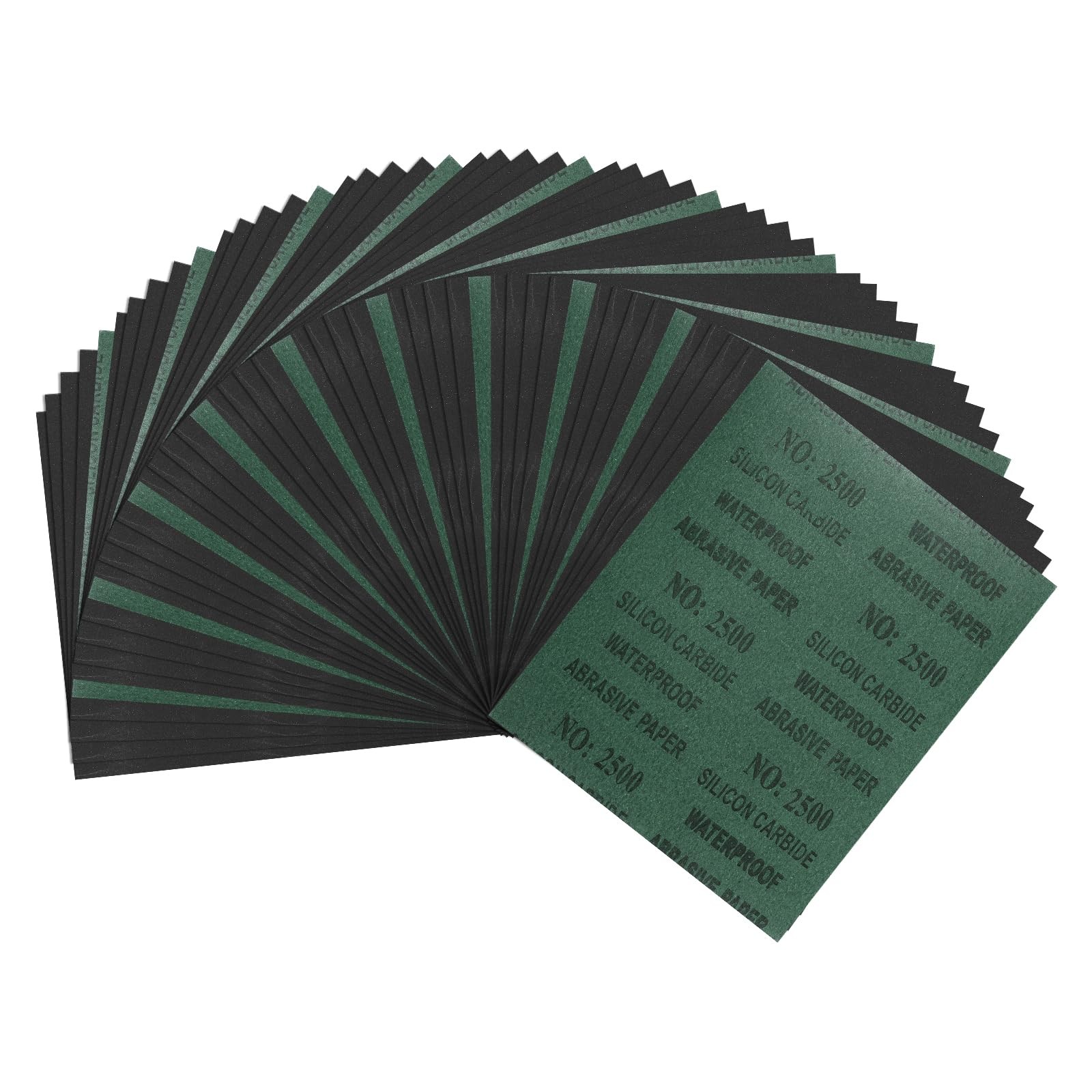 50 PCS 2500 Grit Sandpaper 9×11 Inch Silicon Carbide Abrasive Sheets Polishing